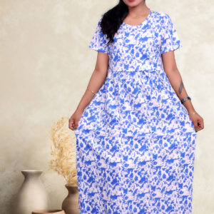 Blue Snow Maternity & Feeding Loungewear (Full Length)