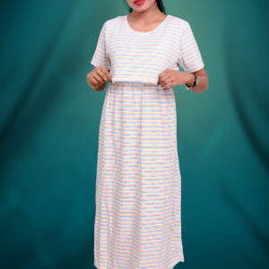 Rainbow stripes Maternity & Feeding loungewear (Full Length)