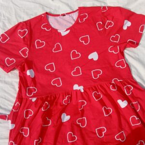 Red Hearts Non Feeding Maxi - Full length